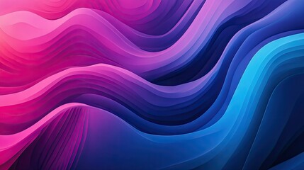 Wall Mural - Contemporary dynamic wave design with fluid motion and vibrant gradients, providing a stylish and modern backdrop for creative and tech visuals.