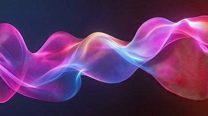 Leinwandbilder - Contemporary dynamic wave design with fluid motion and vibrant gradients, providing a stylish and modern backdrop for creative and tech visuals.