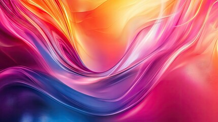 Leinwandbilder - Dynamic and vibrant abstract background with flowing colors, creating an engaging and visually appealing template for various design needs.