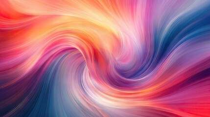 Fototapete - Dynamic effect with a moving colorful abstract background, featuring swirling hues and gradients for a visually engaging design template.