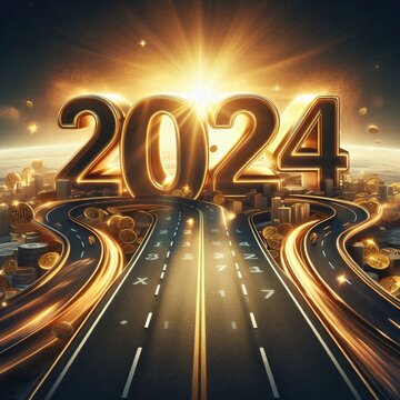 3D red vector illustration of happy new year 2013 text with gold sign and business symbol for celebration card design