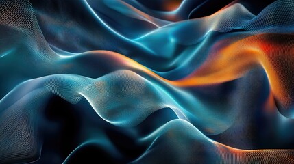 Poster - Elegant abstract wave background featuring flowing lines and dynamic patterns, creating a modern and visually appealing design for various applications.