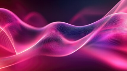 Leinwandbilder - Modern abstract wave background with energetic curves and sleek design, perfect for high-tech and creative visuals in digital and print formats