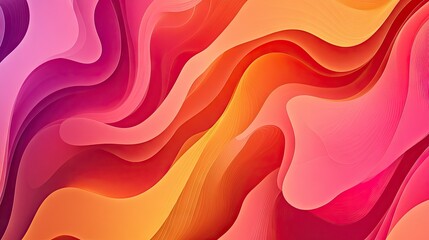 Fototapete - Modern wave pattern with sleek, vibrant curves and smooth gradients, ideal for adding a dynamic and contemporary touch to design projects.