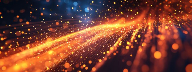 Aufkleber - Abstract space shuttle of particles in 3D cartoon rendering 3D illustration