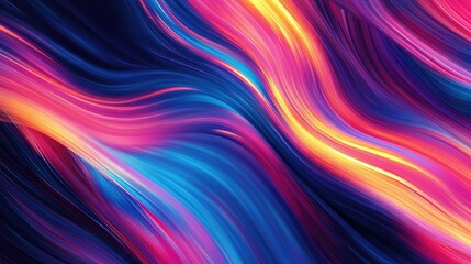 Fototapete - Vibrant modern wave background featuring fluid, dynamic lines and energetic motion, ideal for adding a contemporary touch to digital media.
