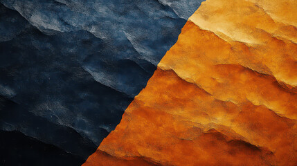 abstract textured orange and dark blue shapes with subtle lighting effects