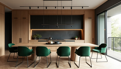 Sticker - Modern Kitchen Dining Room Interior Design