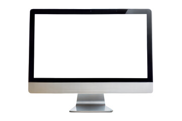 lcd monitor isolated on white