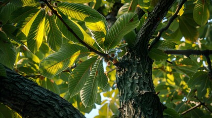 Wall Mural - tree leaves