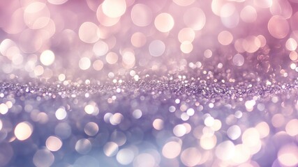 Wall Mural - light purple glitter bokeh background