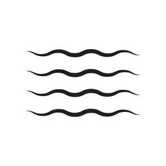 Poster - Ocean, sea waves icon template color editable. wave symbol vector illustration for graphic and web design.