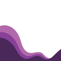 Poster - Purple Footer Wave