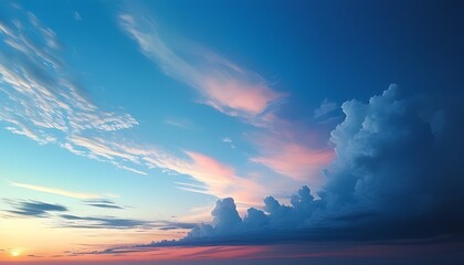 Wall Mural - sunset in the clouds