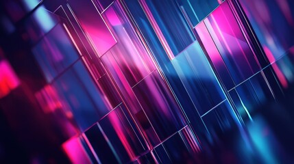 Wall Mural - Dazzling Digital Prism An Immersive Geometric Kaleidoscope of Vibrant Lines and Gradients