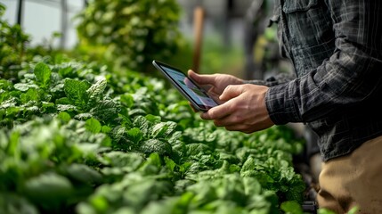 Poster - Smart Agriculture Monitoring and Control with Digital Tablet on Green Farm Field