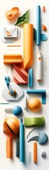 Poster - Abstract Colorful Geometric Shapes.