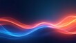 © Din Nasahrudin - Grainy noisy poster background, dark blue orange red color wave black backdrop abstract header banner design