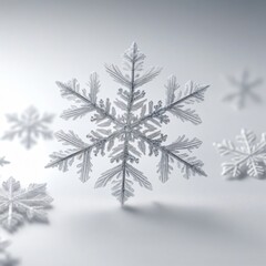 Wall Mural - Crystallized water in a winter wonderland