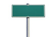 © maxin - Blank road sign mounted on a pole
