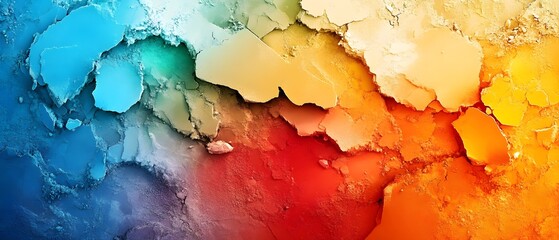 Wall Mural - Abstract Colorful Background with Cracked Texture.