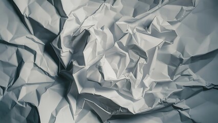 Blank white crumpled paper texture