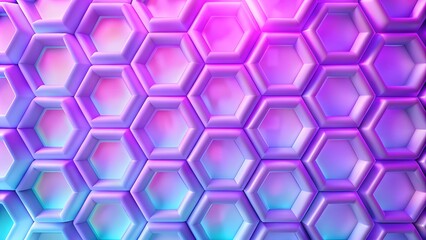 Fototapete - Hexagons pattern. Geometric abstract background with simple hexagonal elements. Medical, technology or science design. Minimalist vector texture with polygonal pattern