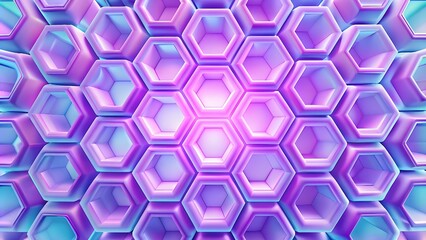 Fototapete - Hexagons pattern. Geometric abstract background with simple hexagonal elements. Medical, technology or science design. Minimalist vector texture with polygonal pattern