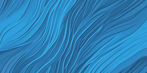 Wall Mural - Abstract watercolor paint background dark blue gradient color with fluid curve lines texture and white space for text