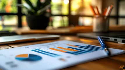 Poster - yearly financial overview: analyzing the company's growth trajectory and key financial metrics for 2