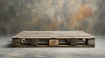 Wooden Pallet on a Grungy Background