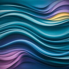 Sticker - Abstract background with smooth lines and waves.