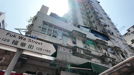 Wall Mural - the old apartment beside Kweilin Street, hk Aug 27 2024