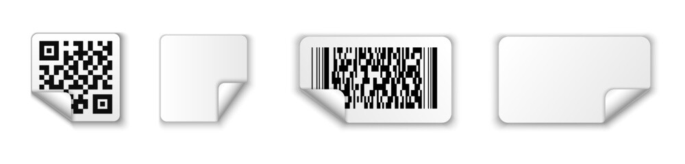 QR code icon. 
Sticker digital label
