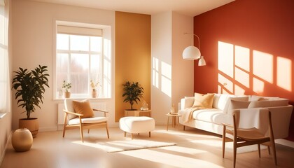 Photo interior modern design room 3d illustration