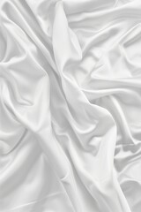 Aufkleber - Close-up view of white fabric with intricate texture patterns. Fabric appears smooth and wrinkle-free. Focus on fabric surface creates sense of depth. Blurred background enhances fabric details.