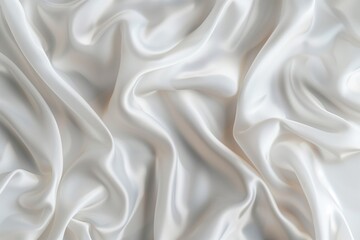 Aufkleber - Close-up view of white fabric with slight curl at edges, possibly clothing or decorative item. Fabric appears wrinkled, suggesting folded or stored. Blurred background draws focus to fabric.