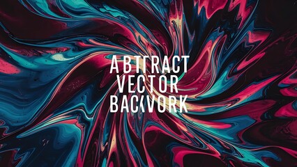 Poster - Abstract wavy vector background