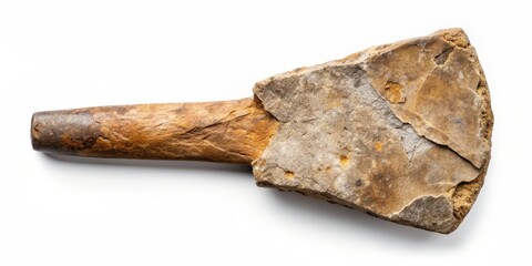 Ancient stone axe, a prehistoric human tool used around 3,500-4,500 years ago, prehistory, ancient, stone, axe, tool, human