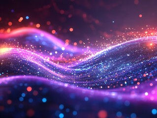 Poster - Abstract Glitter Background with Bright Colors.