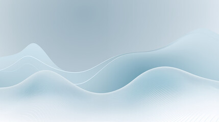 Poster - Soft Flowing Blue Gradient with Subtle Line Patterns in Abstract Hero Banner