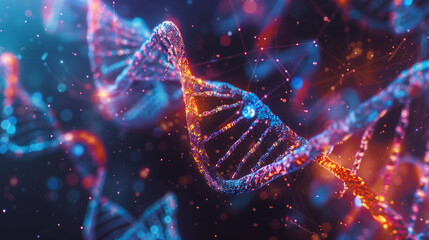 DNA molecule helix spiral background, health genetic.