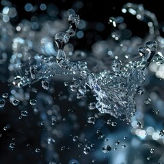 water agitated seamless background