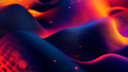 Fototapete - Detailed shot of a sleek, abstract graphic with geometric patterns and gradients, showcasing a professional and contemporary visual style.