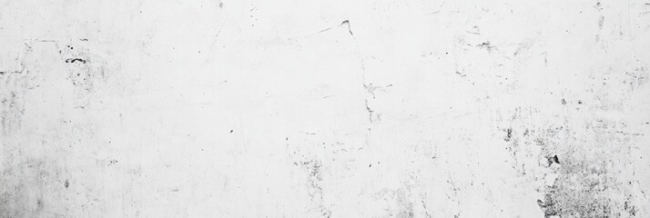 White old concrete wall light grunge texture wide banner format background with copy space for text. Grunge light gray Soft white texture