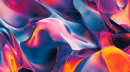 Aufkleber - Detailed view of a digital graphic with overlapping shapes and vibrant colors, creating a sense of depth and movement for creative design projects.