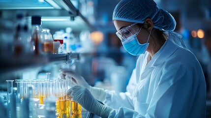 Fototapete - Healthcare and medical doctor working in hospital with professional team in physiciannursing assistant laboratory research and development Medical technology service to solve people he : Generative AI