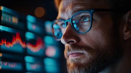 Leinwandbilder - Analysts use computers to analyze statistical data to improve targeted digital online marketing strategies for a business advantage Data Science Software Developer : Generative AI