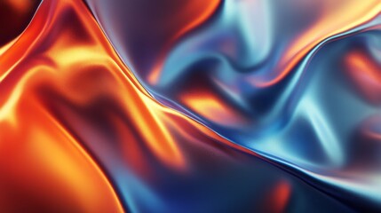 Fototapete - High-definition shot of an abstract background featuring a blend of metallic and matte textures, with subtle gradients and reflective surfaces.
