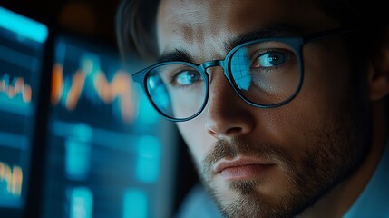 Leinwandbilder - Analysts use computers to analyze statistical data to improve targeted digital online marketing strategies for a business advantage Data Science Software Developer : Generative AI